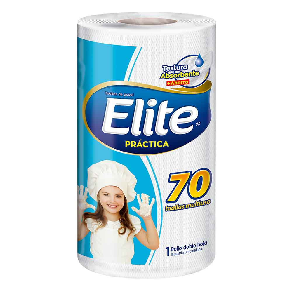Toalla De Cocina Elite Practica Doble Hoja x 70 Hojas