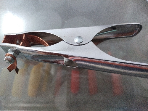 Pinza tierra soldador