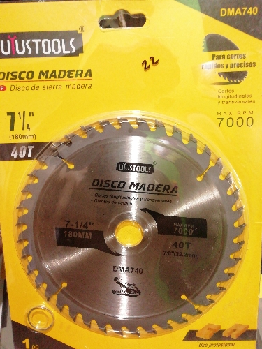 Disco corte madera 7"