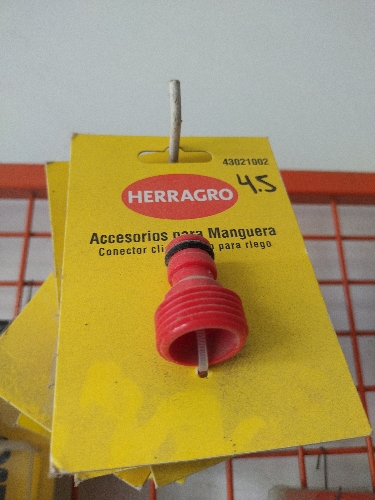 Conector riego manguera