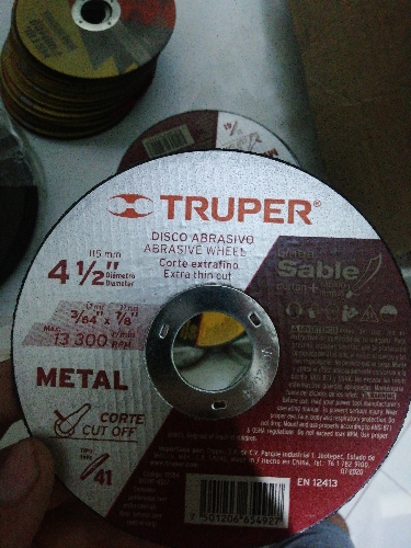 Disco corte metal 4"