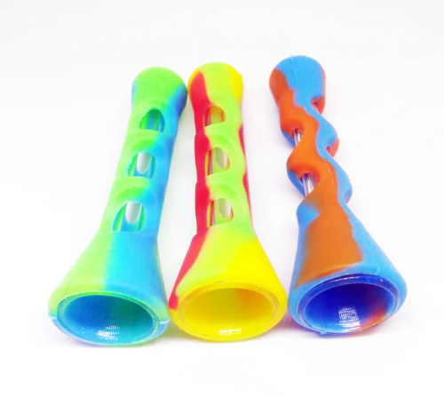 PIPA VIDRIO CONO CON RECUBRIMIENTO DE SILICONA