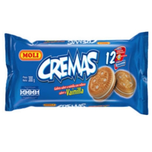 GALLETAS CREMAS MOLI VAINILLA