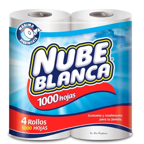 NUBE BLANCA 4 ROLLOS
