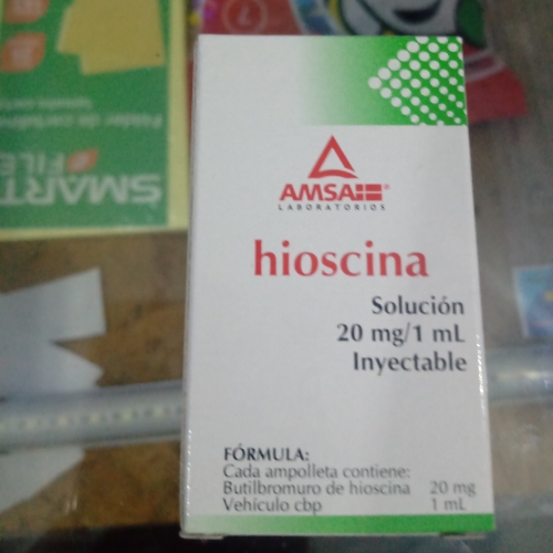 Hioscina inyectable 20mg
