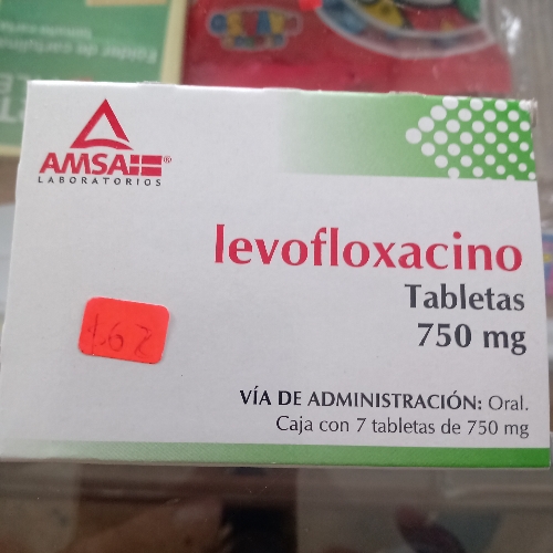 Levofloxacino tabletas 750mg