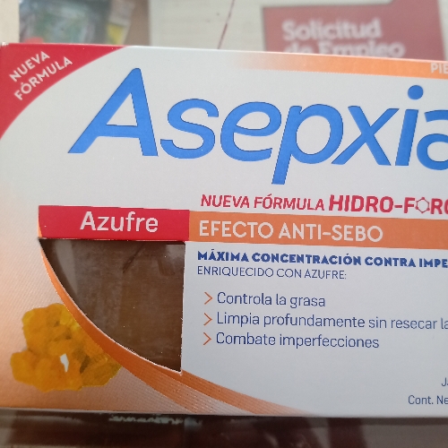 Jabon azufre asepxia