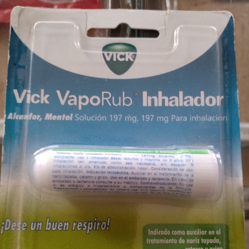 Vick vaporub inhalador