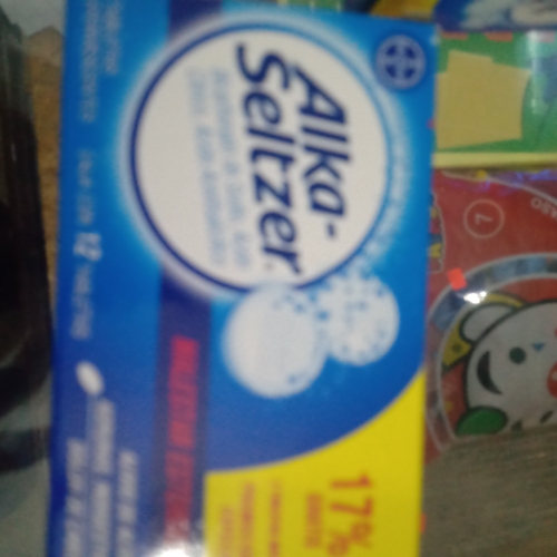 Alka-seltzer pieza por par