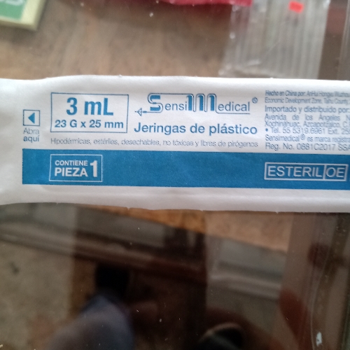 Jeringa azul 3ml