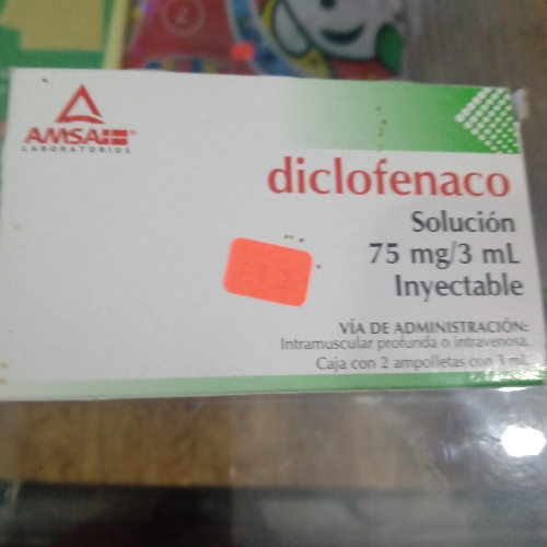 Diclofenaco inyectable 75mg
