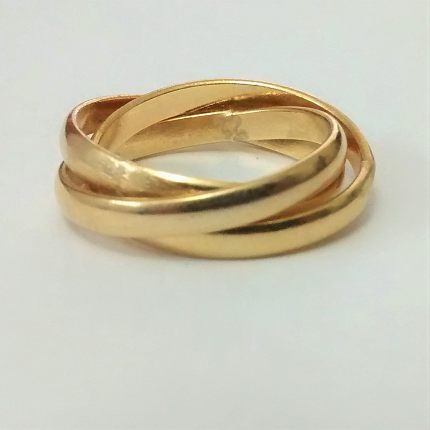 ANILLO EN LAMINADO TRÍO GRUESO LISO ANL00061