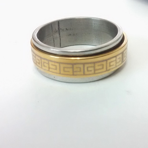 ANILLO EN ACERO  ANTIESTRÉS SENCILLO GUCCHI ANA000317