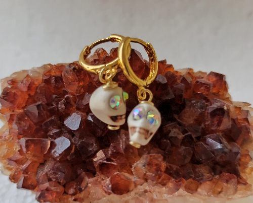 ARGOLLAS EN LAMINADO CALAVERA CATRINA ALD001426