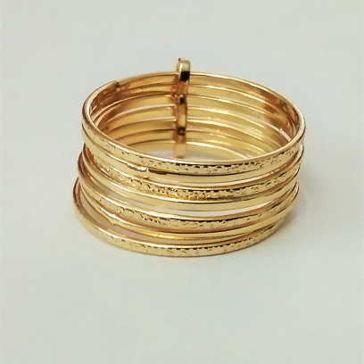 ANILLO EN LAMINADO SEMANARIO LISO Y LABRADO ANL00021