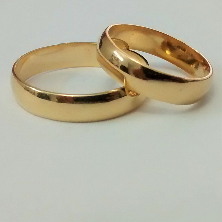 ANILLO EN LAMINADO AROS DE MATRIMONIO LISO ANL00018