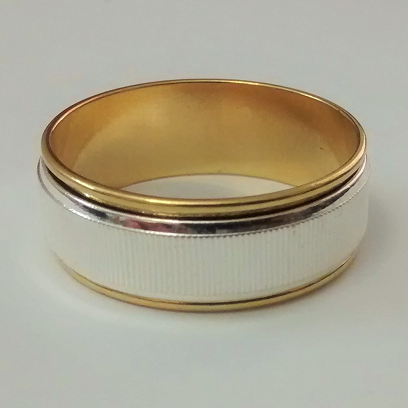 ANILLO EN LAMINADO AROS ANTI ESTRÉS LÍNEAS LABRADO ANL00031