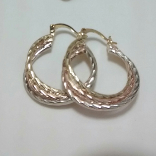 ARGOLLA EN LAMINADO LABRADA TRIPLE CRUZADA EN CARTIER 25 MM ALD00032