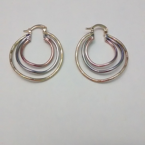 ARGOLLA EN LAMINADO LABRADAS EN ONDAS TRIPLE SEPARADAS EN CARTIER ALD00036
