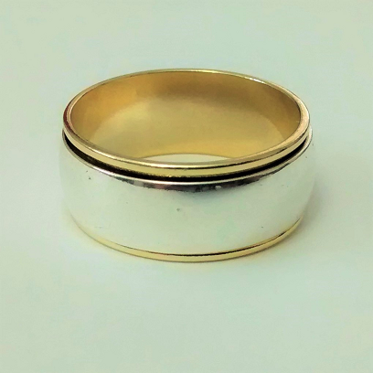 ANILLO EN LAMINADO AROS ANTIESTRÉS LISO GRUESO ANL00032