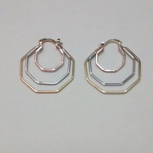 ARGOLLA EN LAMINADO OCTAGONAL TRIPLE SEPARADAS EN CARTIER ALD00035