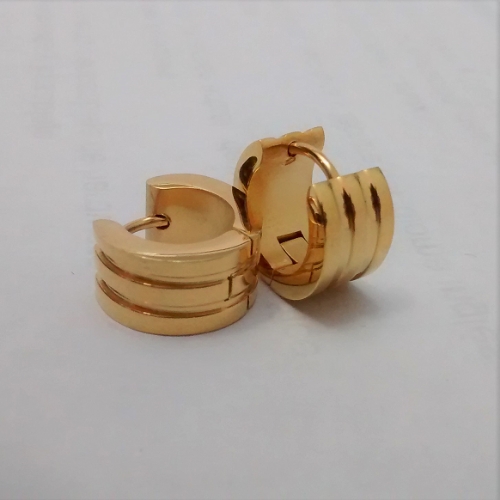 ARGOLLAS EN ACERO UN TONO ESMALTADA 3 LINEAS ARA00053