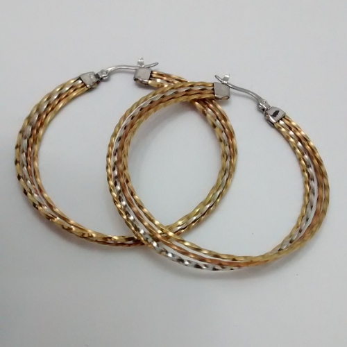ARGOLLA EN ACERO 3LÍNEAS ONDULADAS EN CARTIER ARA00123