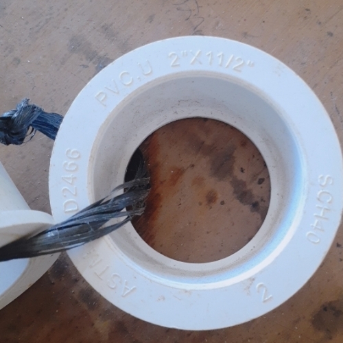 Reducidor PVC de 2" a 1" 1/2 AP