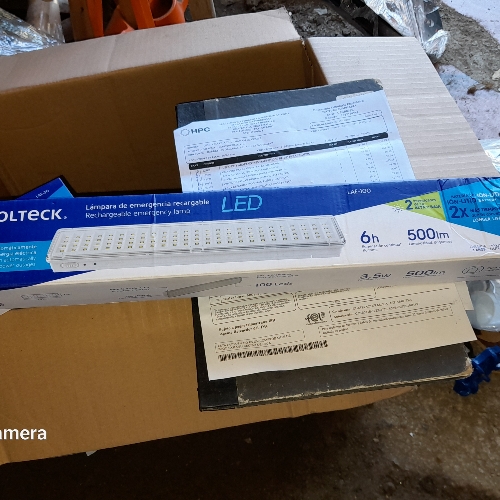 Lampara de emergencia 100 led 500 lm