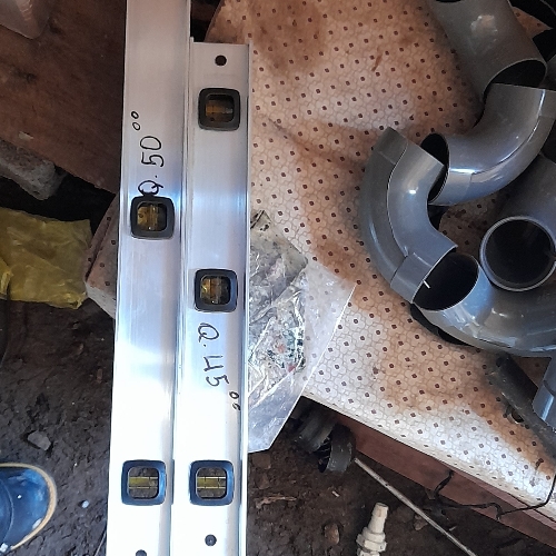 Nivel de aluminio 24", 3 gotas