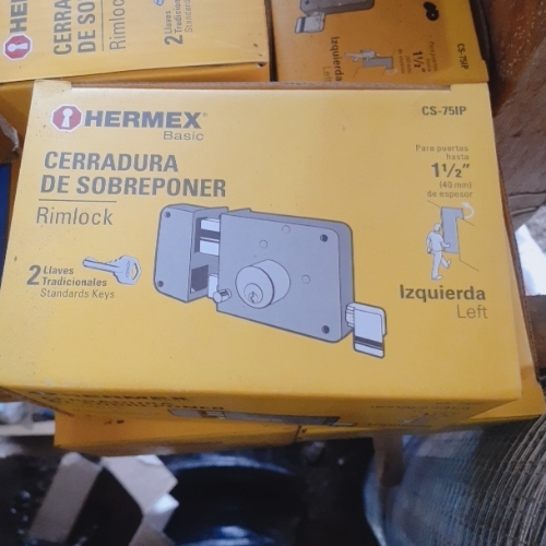 Cerradura de sobreponer IZQUIERDA HERMEX