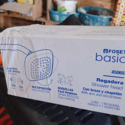 Regadera con brazo Y CHAPETON 3 3/4" FOSET