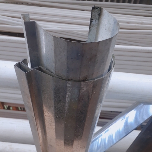 Canal galvanizado 8' sencillo 0.20