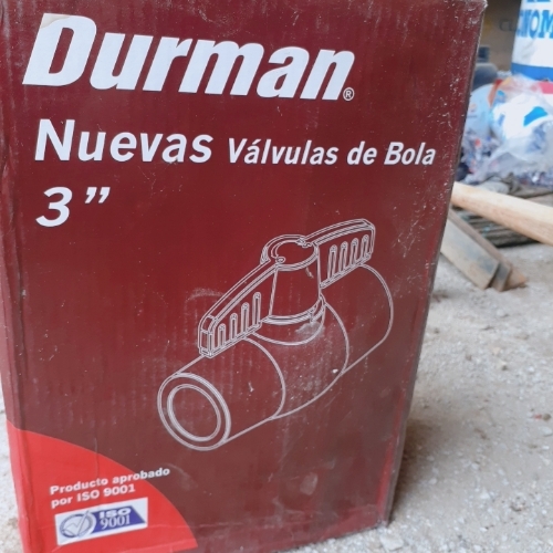 Llave pvc de 3" DURMAN LISA