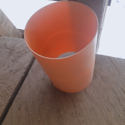 Union PVC de 3" PD naranja.