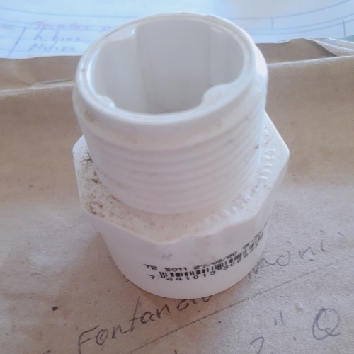 Adaptador PVC macho 1" AP.