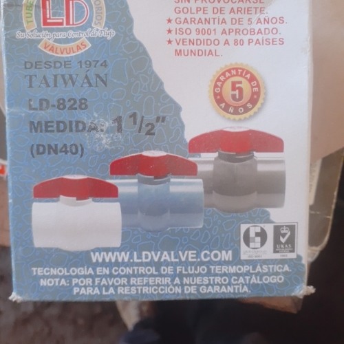 LLAVE DE BOLA PVC 2" DURMAN