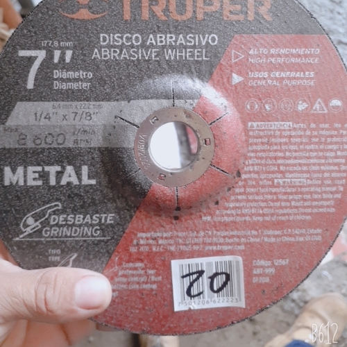 Disco 7" de pulir TRUPER.