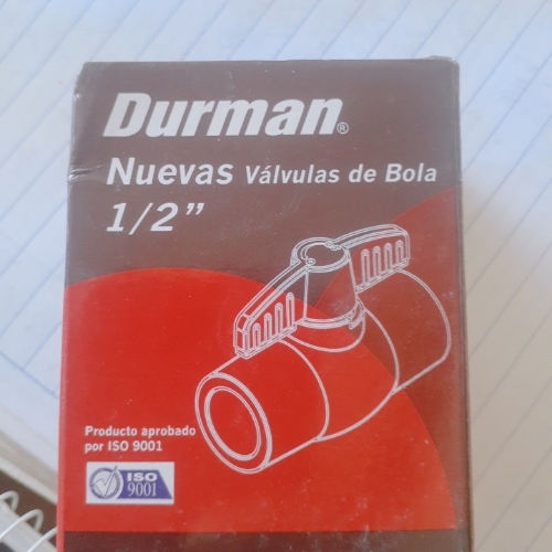Llave de paso PLASTICO DURMAN 1/2