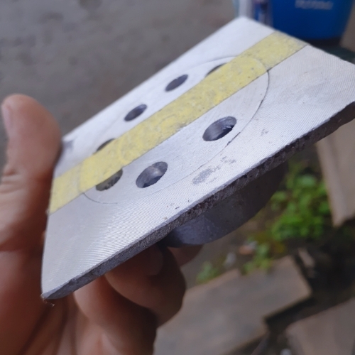 Reposadera de 3"×3" Aluminio.