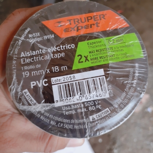 CINTA DE AISLAR 19MM X 18M TRUPER EXPERT
