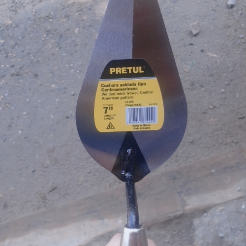 Cuchara  Albañil,  7" PRETUL