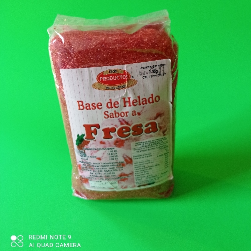 Base Helado Frambuesa (100 gramos)