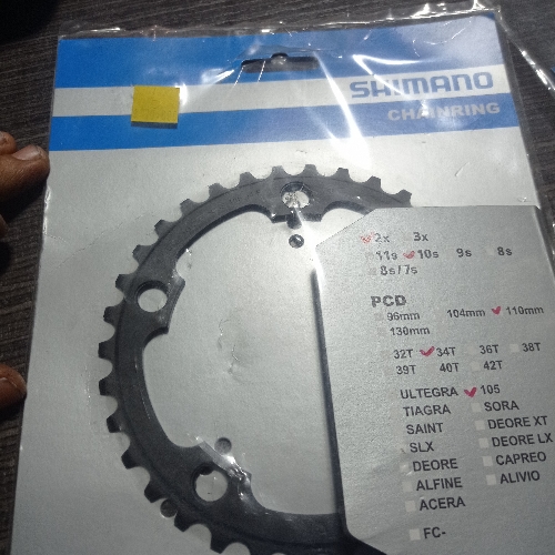 Coronilla 34t 2*10 pcd 110