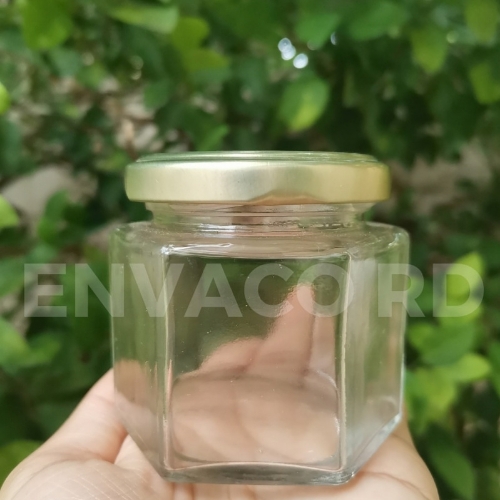 HEXAGONAL CRISTAL SHORT 4 OZ /TAPA DORADA