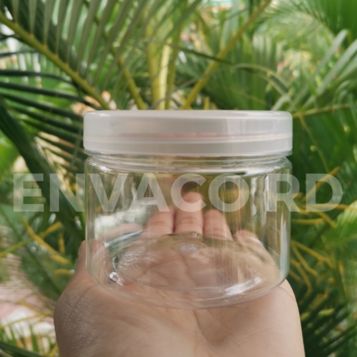 TARRO PLASTICO 8 OZ BAJITO / TAPA NATURAL