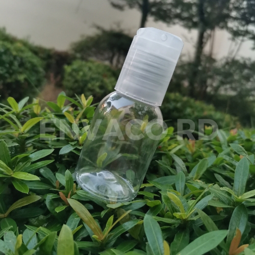 FRASCO CLEAR 2 OZ / TAPA PUSH TOP NATURAL