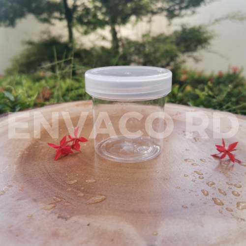 TARRO PLASTICO CLEAR 2 OZ / TAPA NATURAL