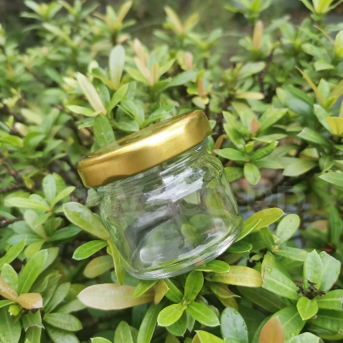 TARRO CRISTAL 1 OZ / TAPA DORADA (METAL)