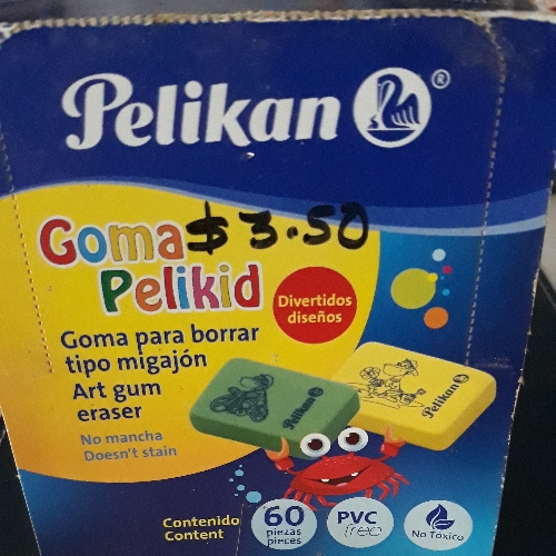 Goma para borrar tipo migajon